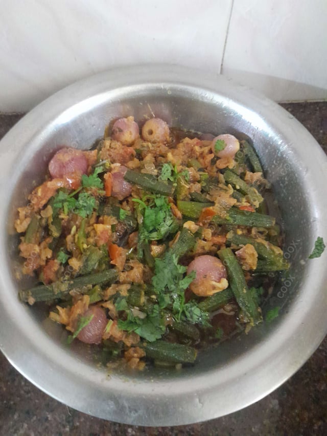 Delicious Bhindi do Pyaza prepared by COOX