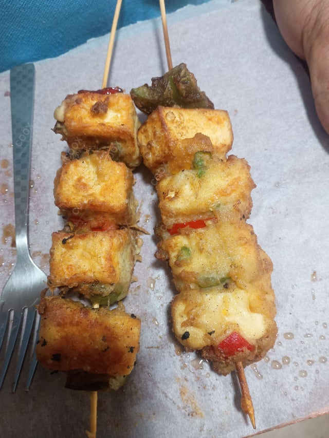 Delicious Paneer Shashlik prepared by COOX