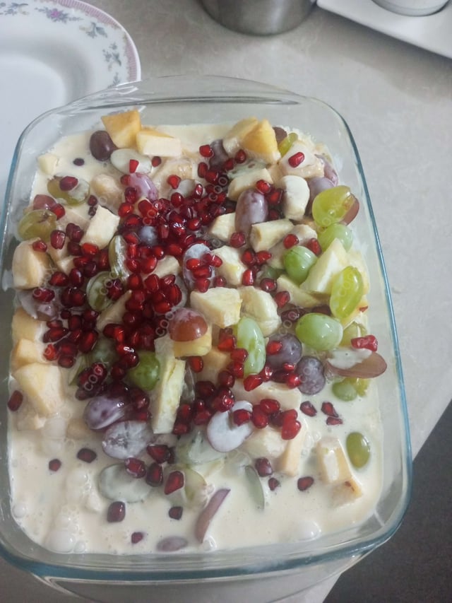 Delicious Fruit Cream prepared by COOX