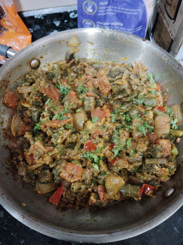 Delicious Bhindi do Pyaza prepared by COOX