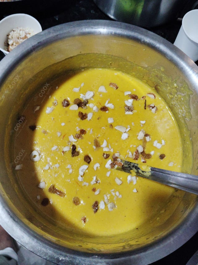 Tasty Mango Phirni cooked by COOX chefs cooks during occasions parties events at home