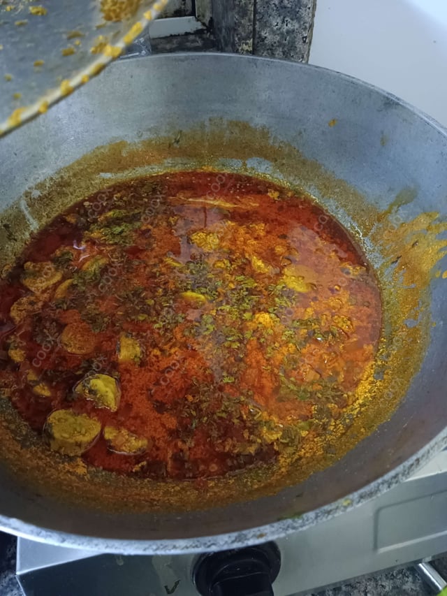 Delicious Gatte ki Sabzi prepared by COOX