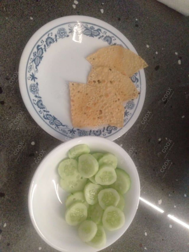 Delicious Salad, Papad prepared by COOX