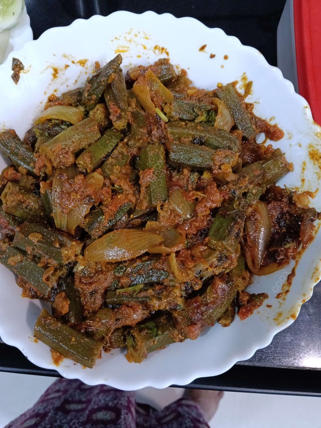 Delicious Bhindi do Pyaza prepared by COOX
