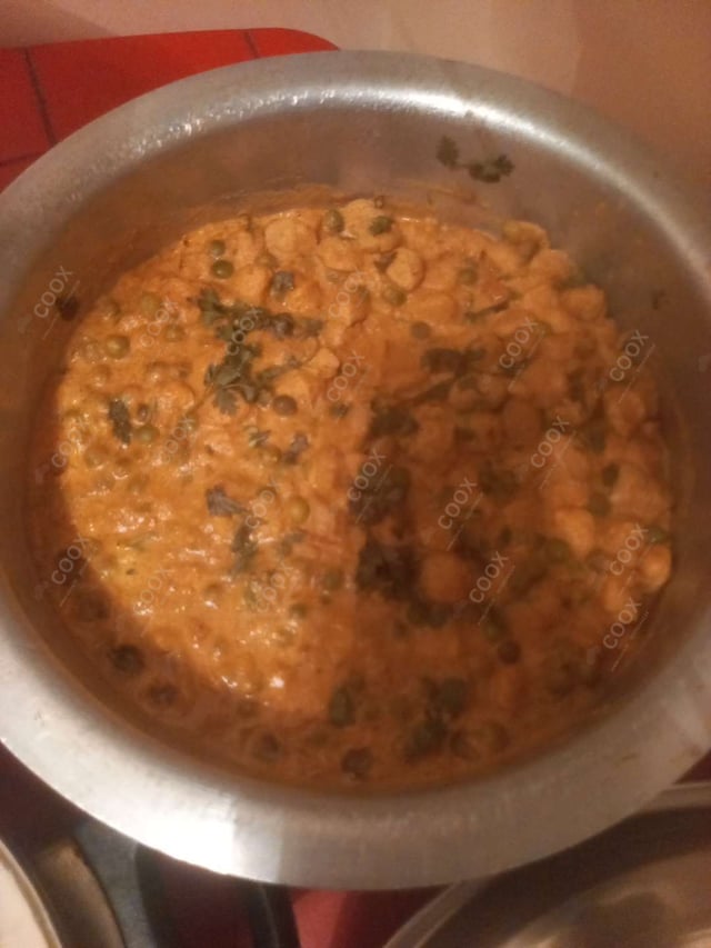 Tasty Matar Soyabean cooked by COOX chefs cooks during occasions parties events at home