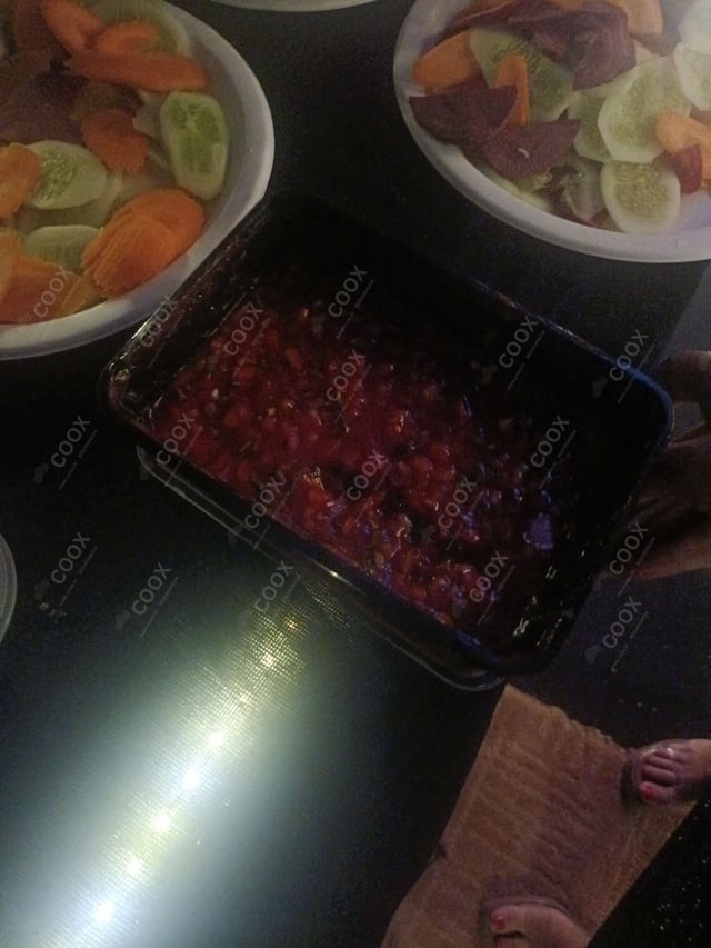 Tasty Salsa Dip cooked by COOX chefs cooks during occasions parties events at home