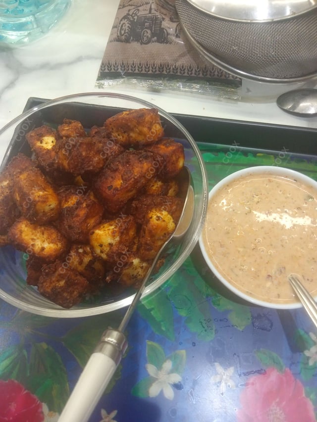 Delicious Thai Paneer Satay prepared by COOX