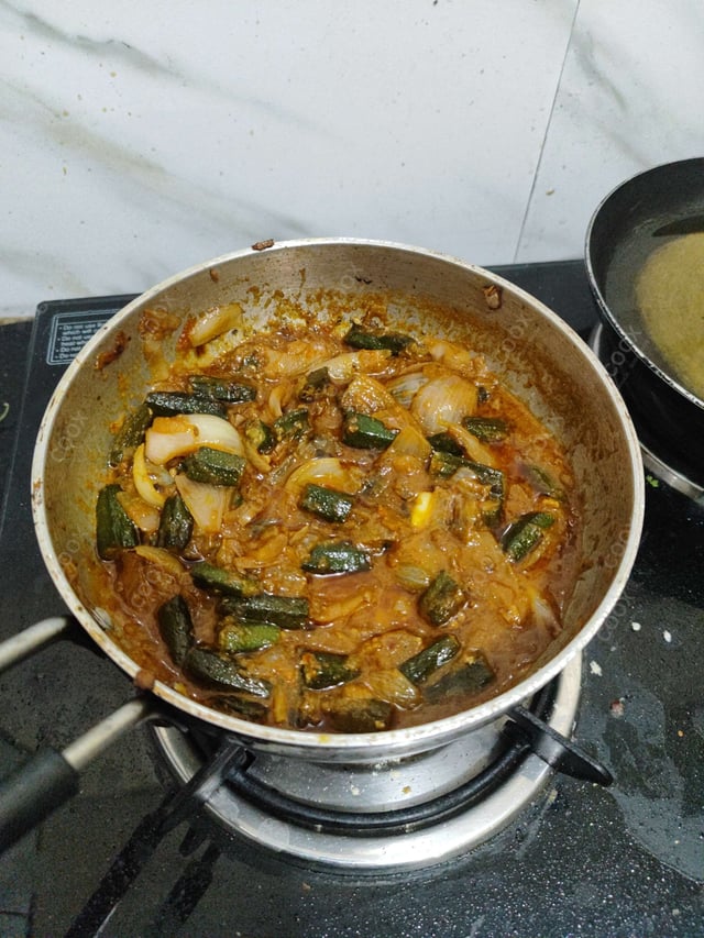 Delicious Bhindi do Pyaza prepared by COOX