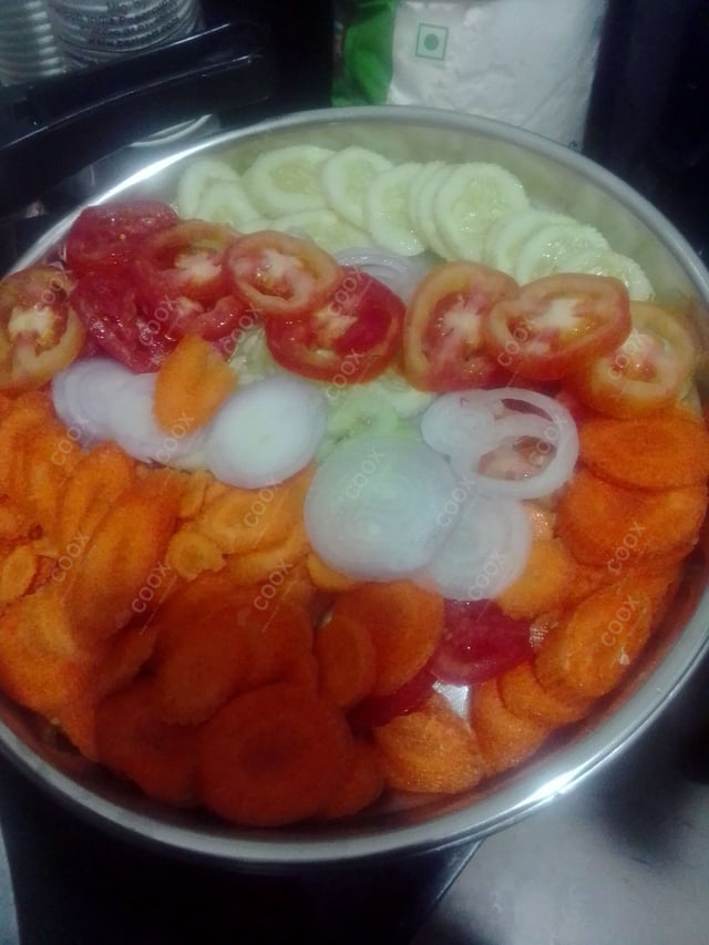 Delicious Salad, Papad prepared by COOX