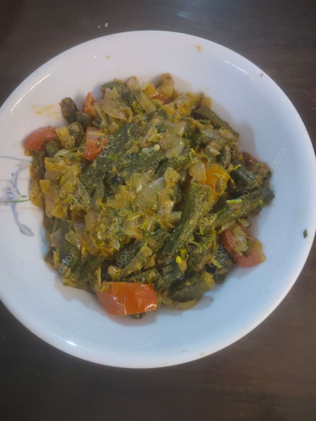 Delicious Bhindi do Pyaza prepared by COOX