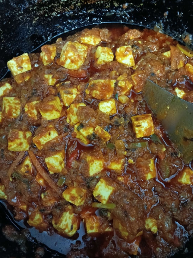 Delicious Kadhai Paneer prepared by COOX