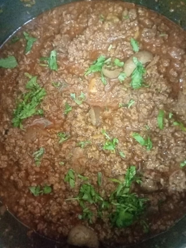 Tasty Mutton Keema cooked by COOX chefs cooks during occasions parties events at home