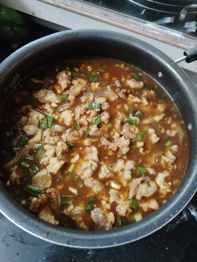 Tasty Chicken Manchurian (Gravy) cooked by COOX chefs cooks during occasions parties events at home