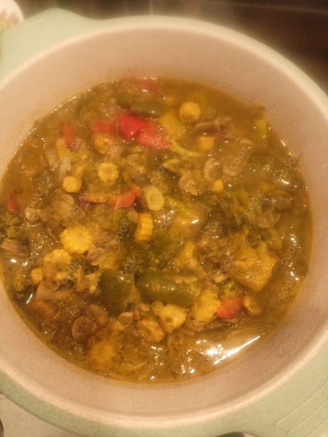 Delicious Green Thai Curry prepared by COOX