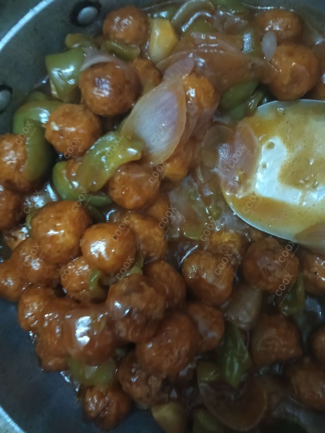 Delicious Veg Manchurian (Dry) prepared by COOX