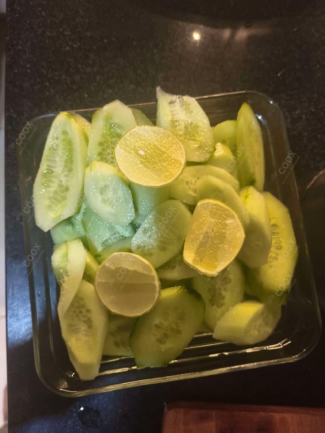 Delicious Salad, Papad prepared by COOX