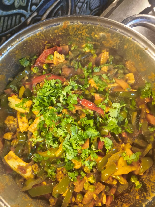 Delicious Veg Jalfrezi prepared by COOX