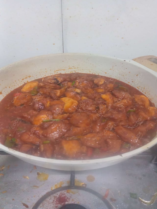 Tasty Thai Chilli Fish (Gravy) cooked by COOX chefs cooks during occasions parties events at home