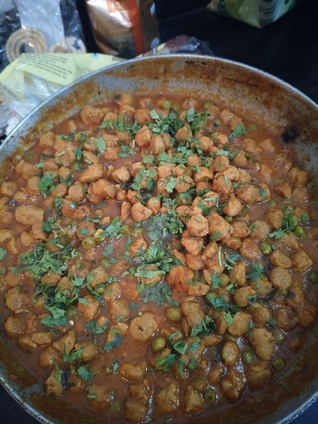 Tasty Matar Soyabean cooked by COOX chefs cooks during occasions parties events at home