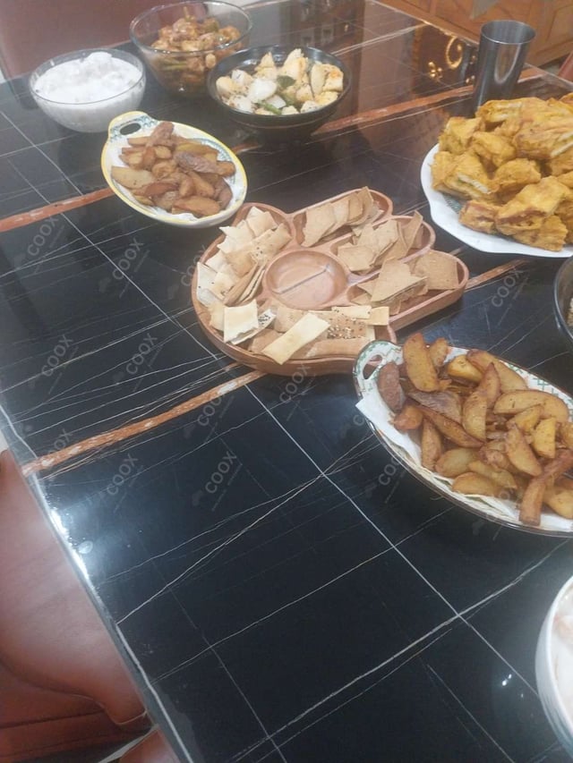 Delicious Salad, Papad prepared by COOX