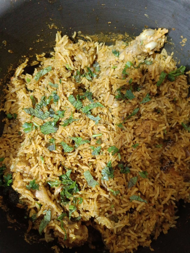 Delicious Chicken Biryani prepared by COOX