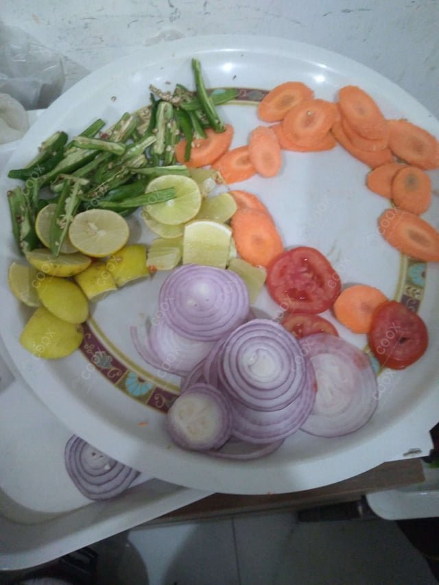 Delicious Salad, Papad prepared by COOX