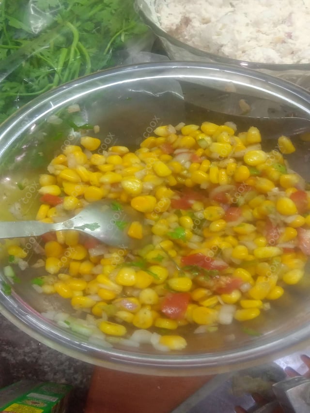 Delicious Corn Chaat prepared by COOX