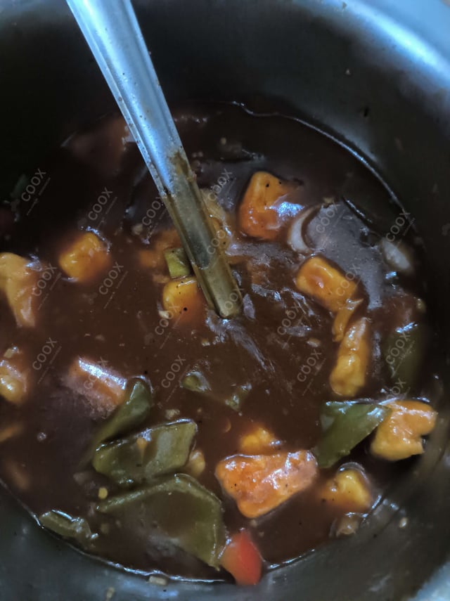 Delicious Chilli Paneer (Gravy) prepared by COOX