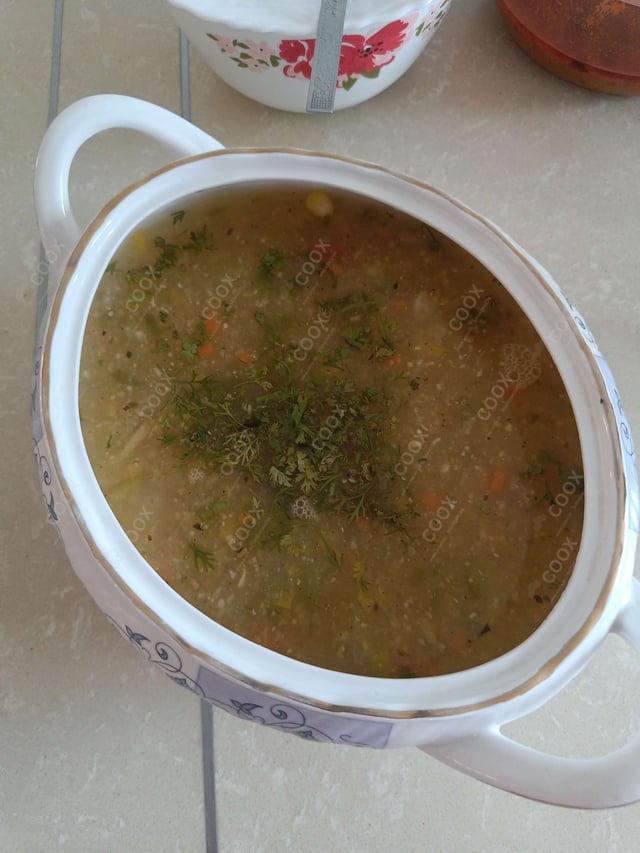 Delicious Sweet Corn Soup prepared by COOX