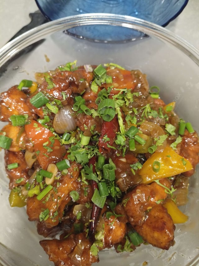 Tasty Chicken Manchurian (Dry) cooked by COOX chefs cooks during occasions parties events at home
