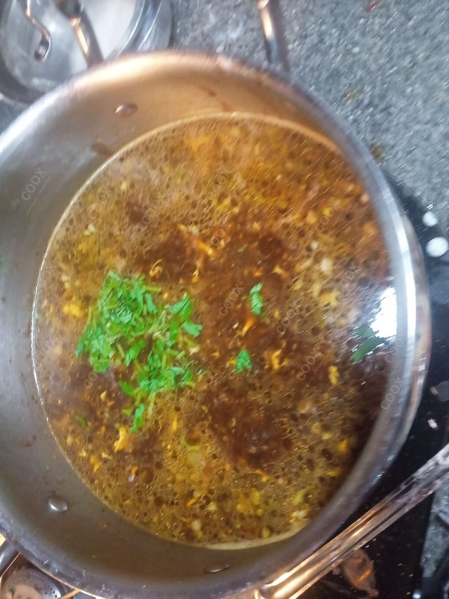 Delicious Chicken Manchow Soup prepared by COOX