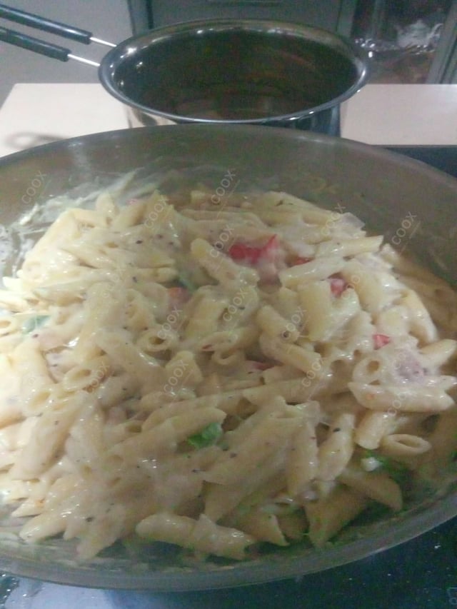 Delicious Pasta in White Sauce prepared by COOX