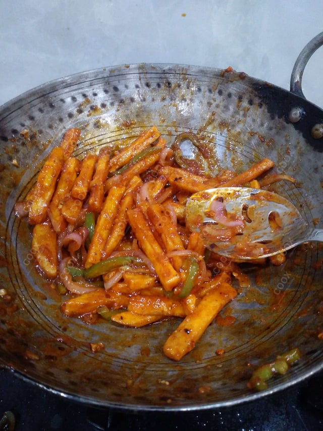 Delicious Honey Chilli Potato prepared by COOX