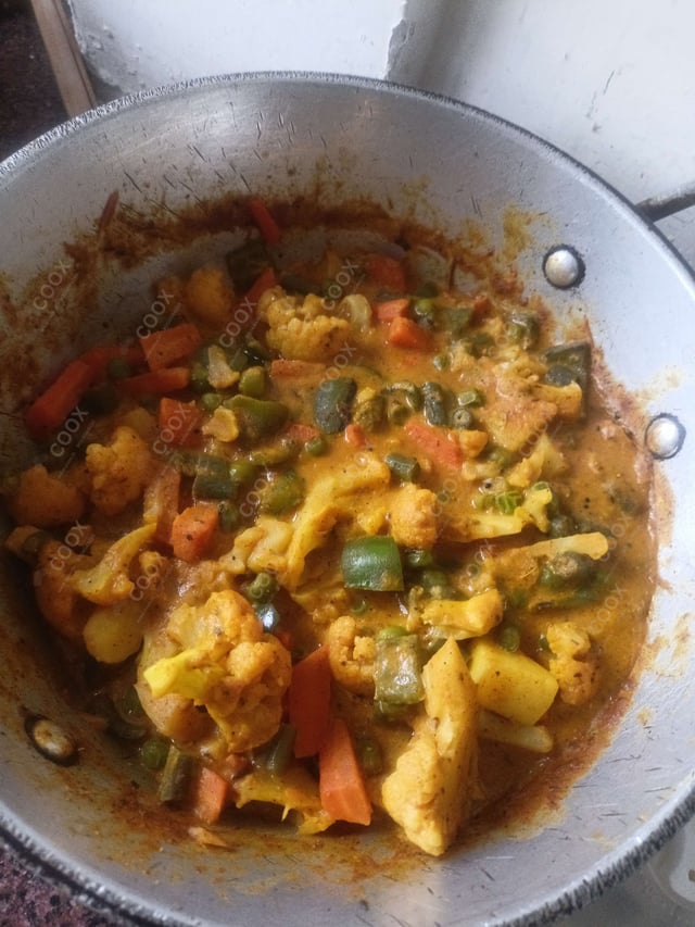 Delicious Veg Jalfrezi prepared by COOX