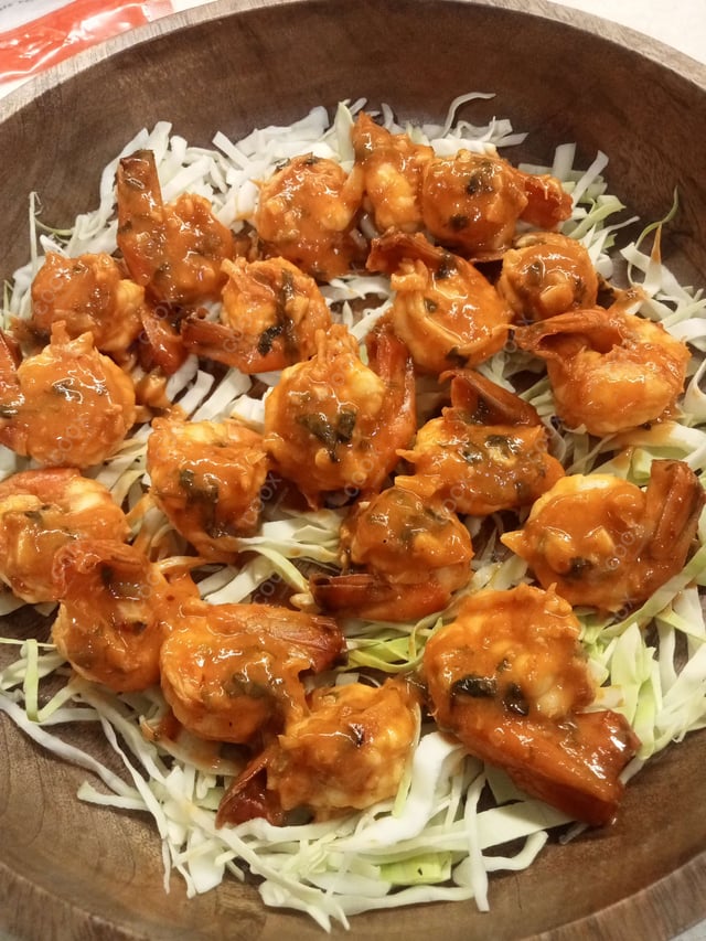 Delicious Red Chilli Prawns prepared by COOX