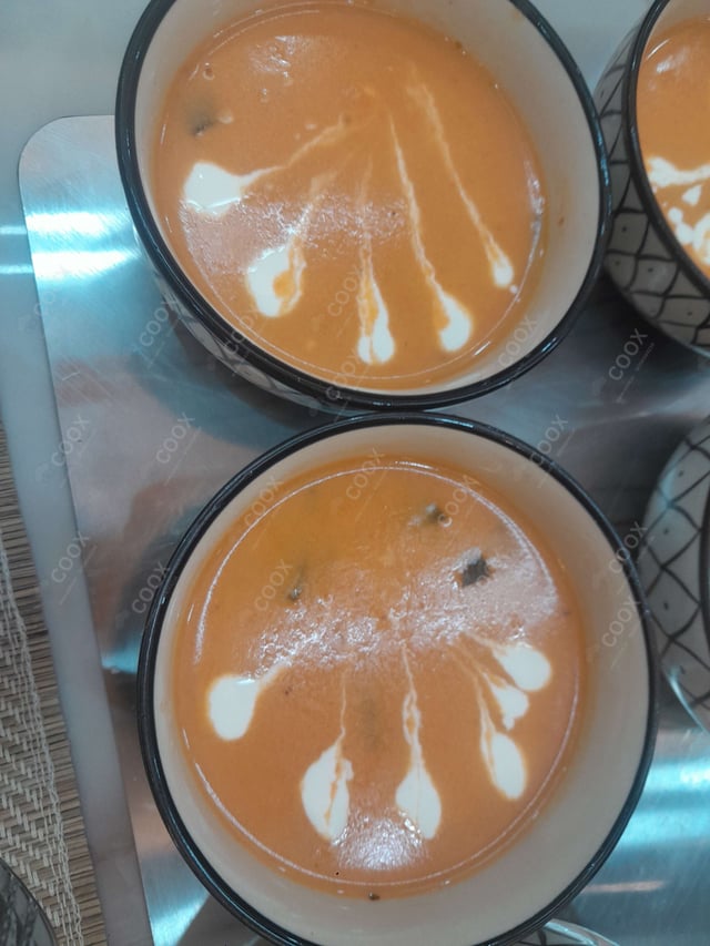 Delicious Tomato Basil Soup prepared by COOX