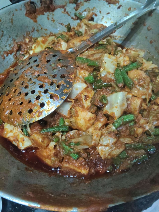 Delicious Veg Fried Rice prepared by COOX