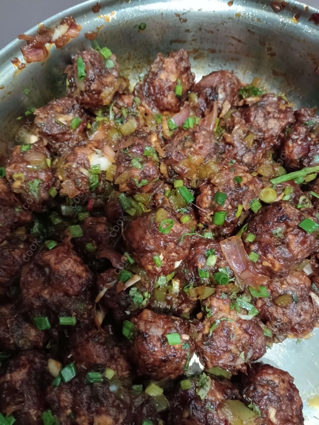 Delicious Veg Manchurian (Dry) prepared by COOX