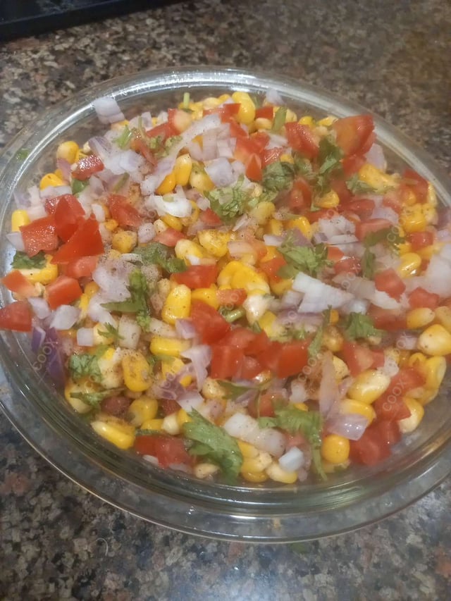 Delicious Corn Chaat prepared by COOX