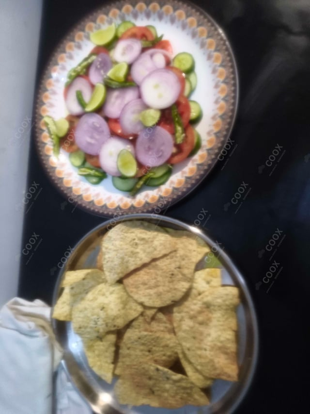 Delicious Salad, Papad prepared by COOX