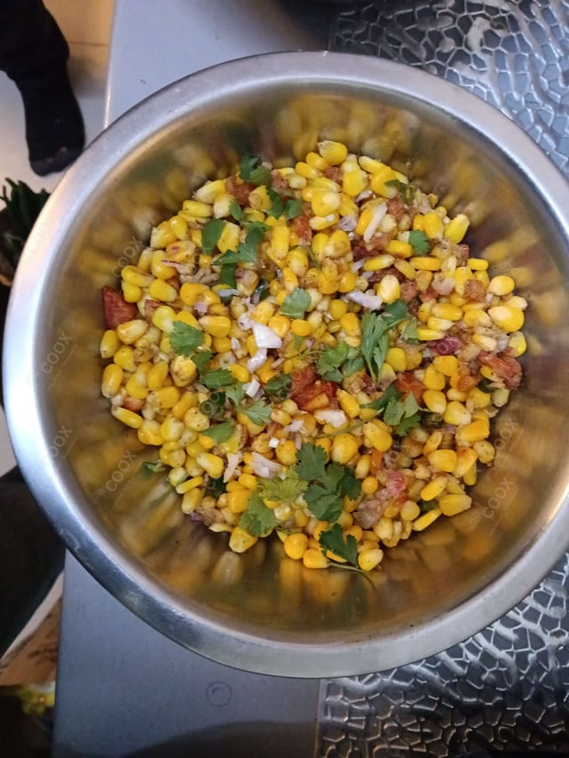 Delicious Corn Chaat prepared by COOX