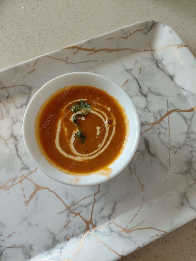 Delicious Tomato Basil Soup prepared by COOX