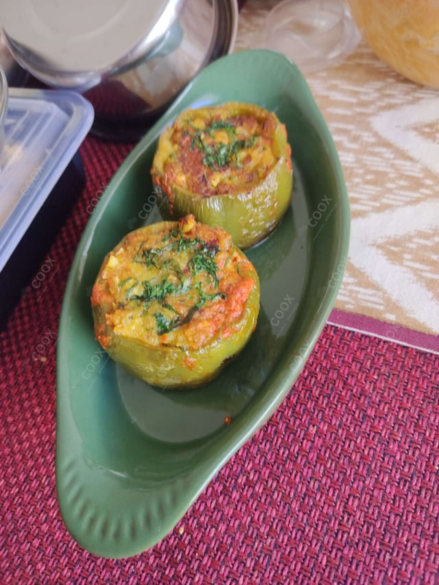 Delicious Bharwa Shimla Mirch prepared by COOX