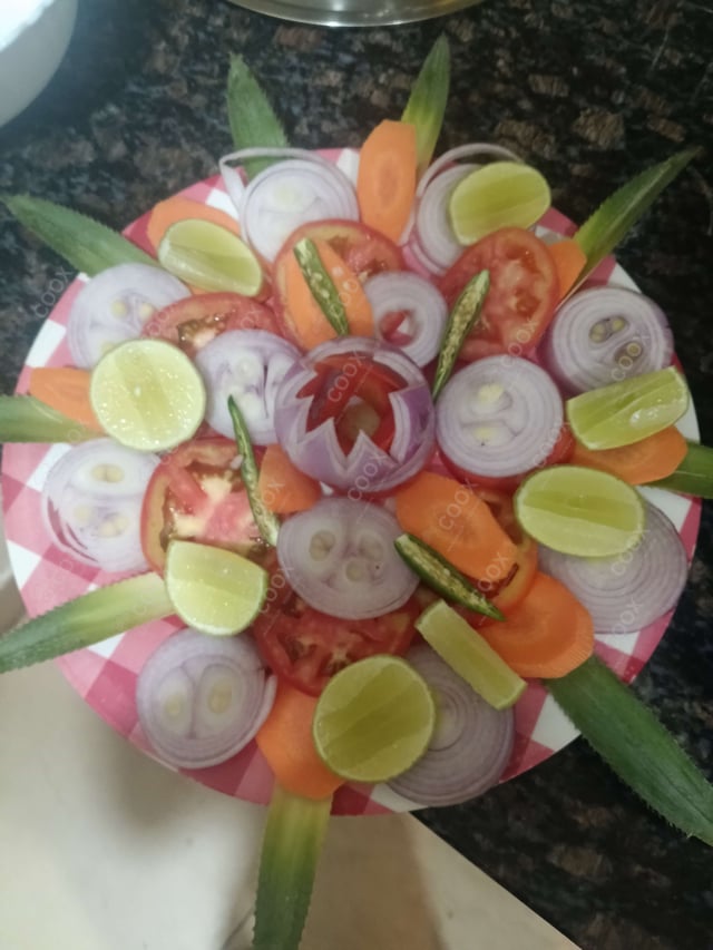 Delicious Salad, Papad prepared by COOX