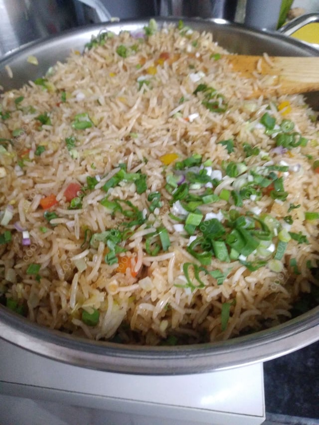 Delicious Veg Fried Rice prepared by COOX