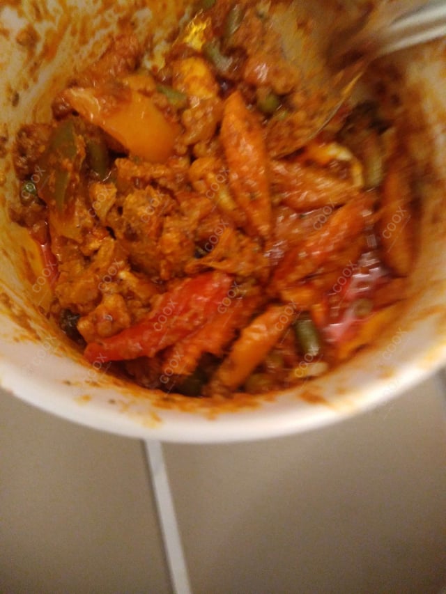 Delicious Veg Jalfrezi prepared by COOX