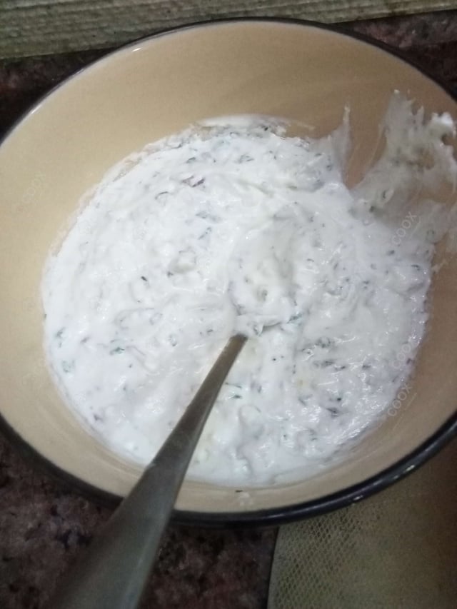 Tasty Yogurt Parsley Dip cooked by COOX chefs cooks during occasions parties events at home