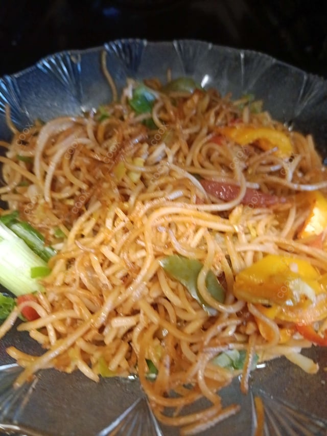 Delicious Chilli Garlic Noodles prepared by COOX