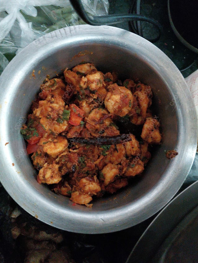 Delicious Red Chilli Prawns prepared by COOX