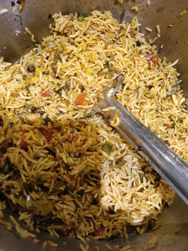 Delicious Veg Biryani prepared by COOX